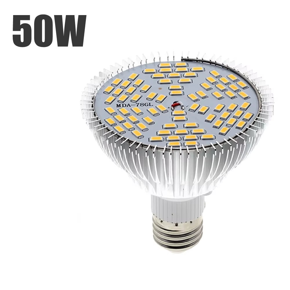LED Plant 85-265V Growth Lamp Supplementary Light Greenhouse and E27 Full Spectrum Succulent Light Bulb Imitation of Sun